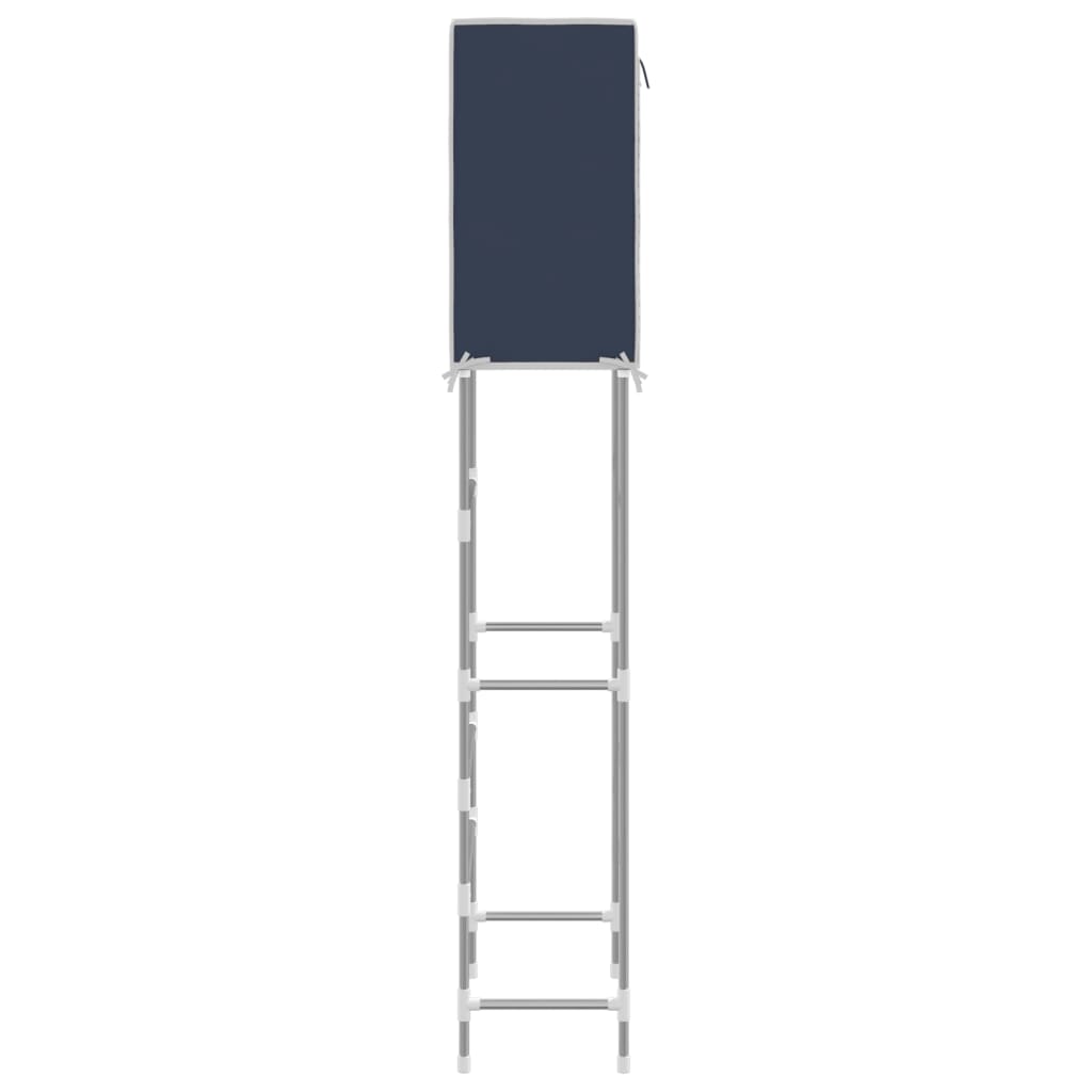 vidaXL Support de rangement 2 niveaux sur toilette Bleu 56x30x170 cm