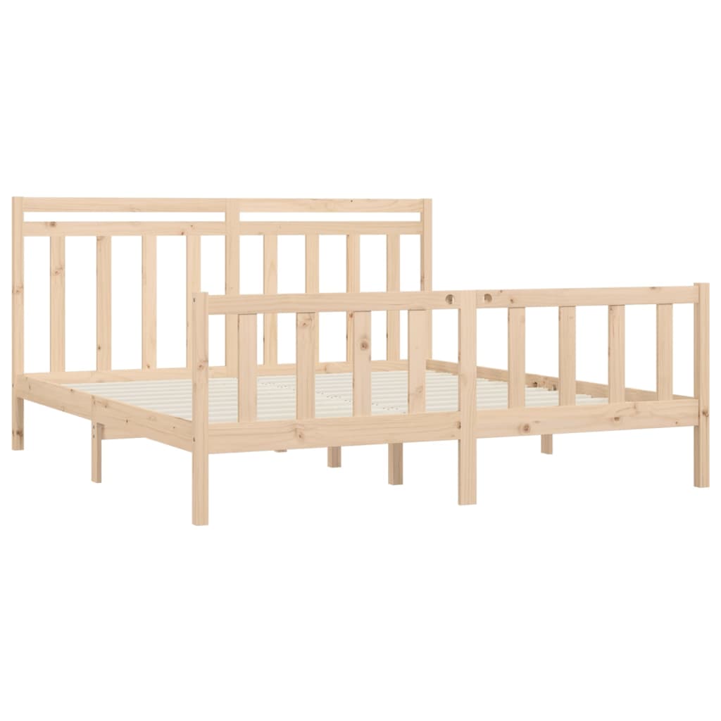 vidaXL Cadre de lit sans matelas bois massif de pin 180x200 cm