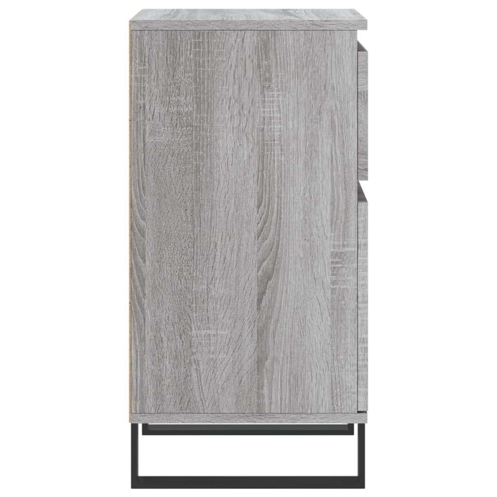 vidaXL Buffets 2 pcs sonoma gris 40x35x70 cm bois d'ingénierie