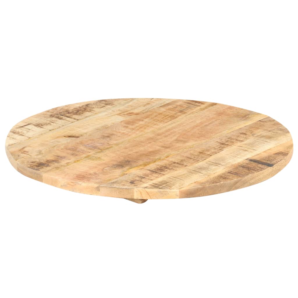 vidaXL Dessus de table Bois de manguier solide Rond 25-27 mm 50 cm