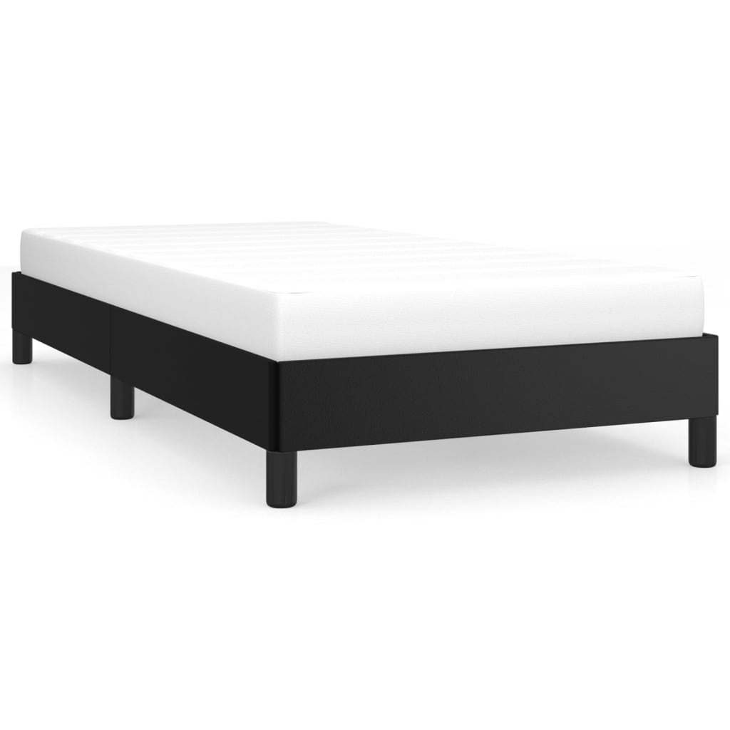 vidaXL Cadre de lit sans matelas noir 90x190 cm similicuir