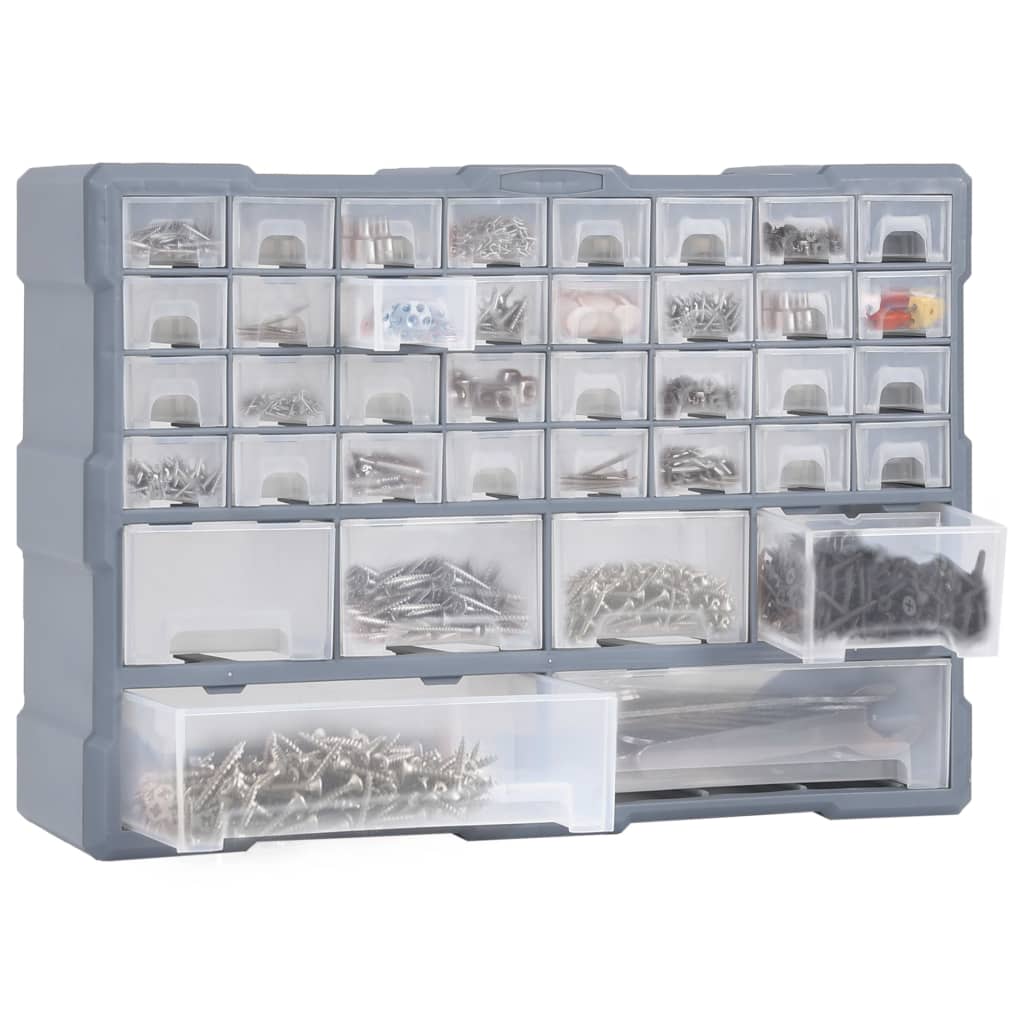 vidaXL Organisateur multi-tiroirs avec 38 tiroirs 52x16x37,5 cm