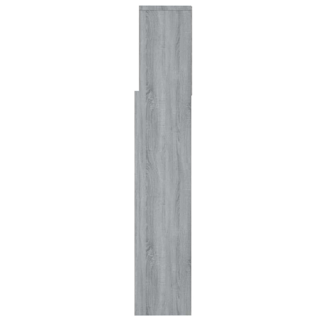 vidaXL Armoire de tête de lit Sonoma gris 160x19x103,5 cm