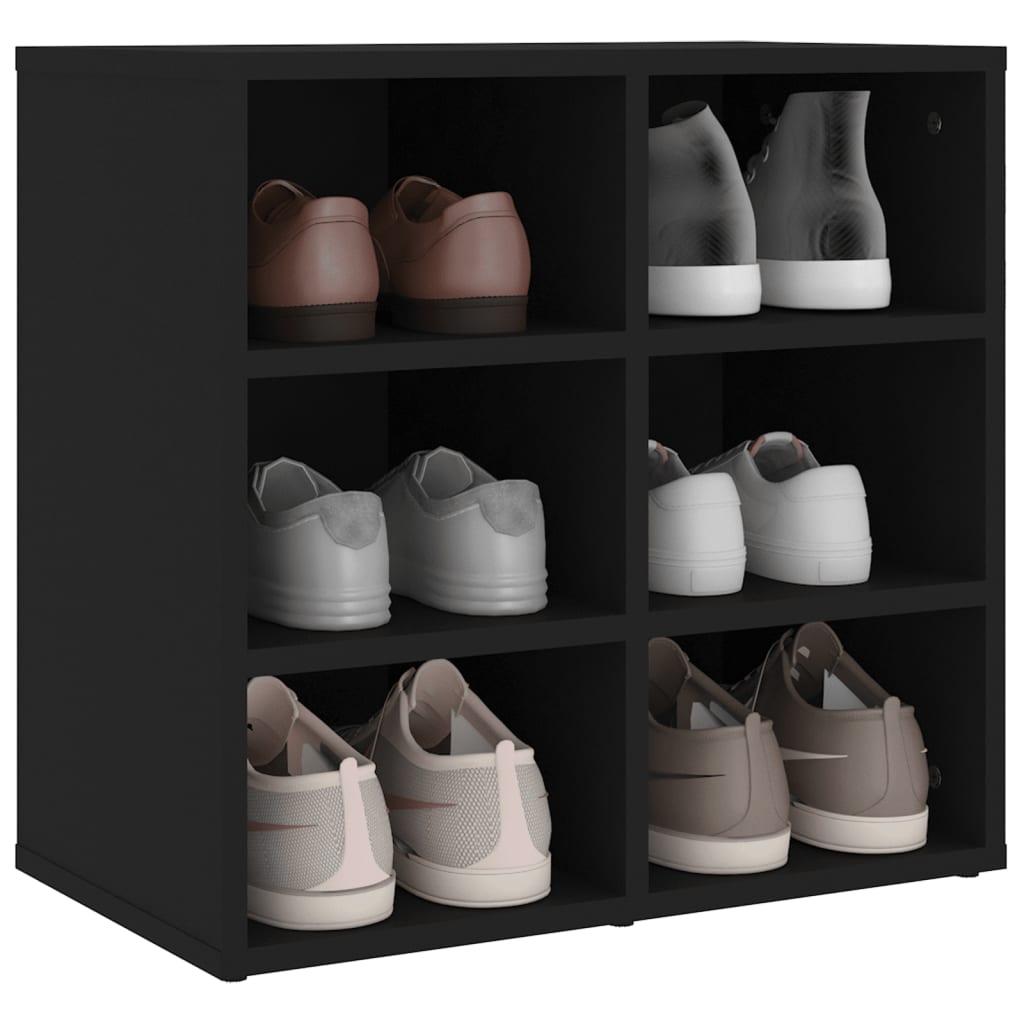 vidaXL Armories à chaussures 2 pcs noir 52,5x30x50 cm