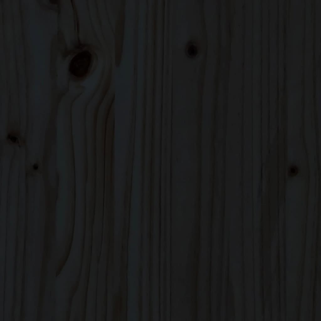 vidaXL Lit pour personne âgée noir 150x200 cm bois de pin massif
