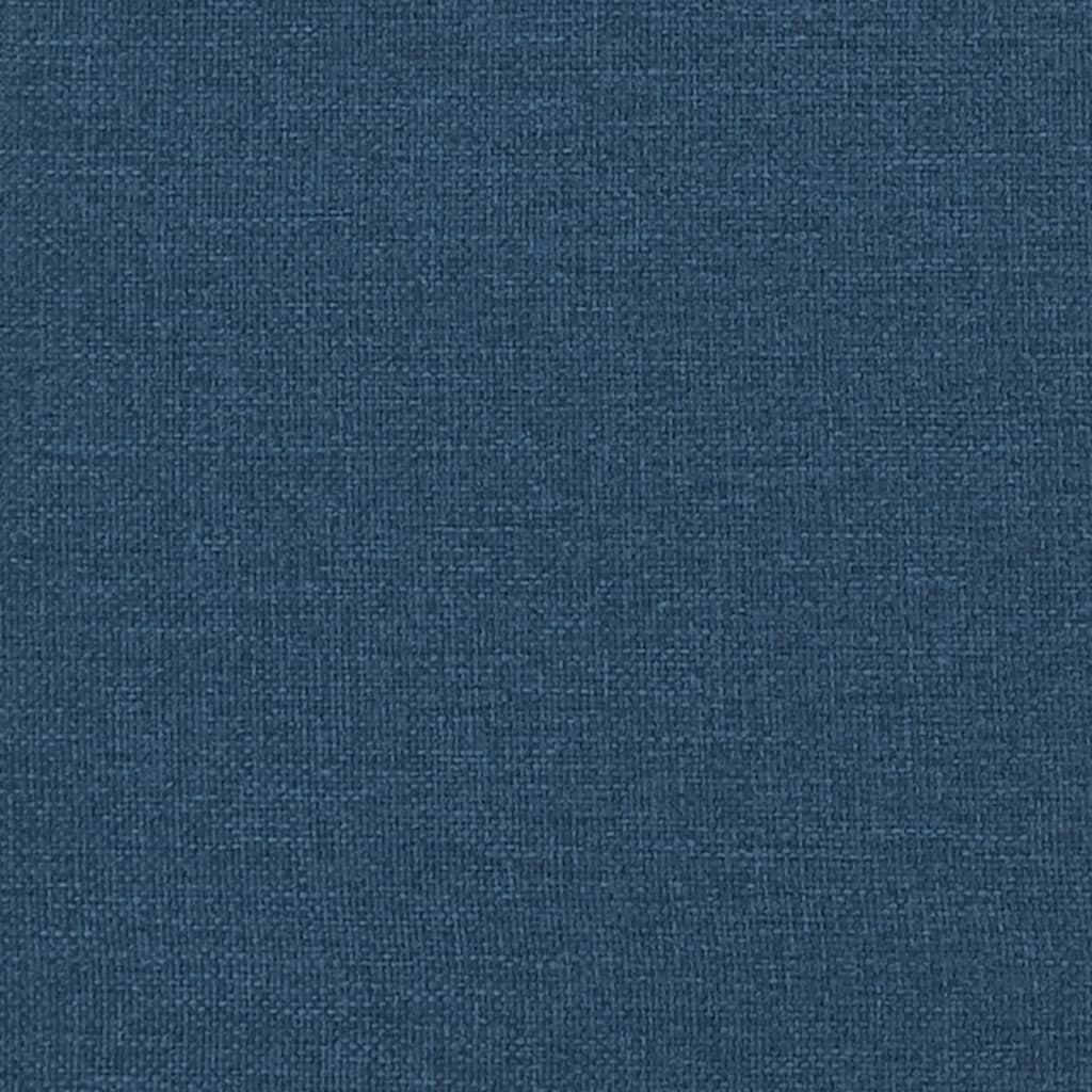 vidaXL Coussin de tête de lit bleu 90 cm tissu