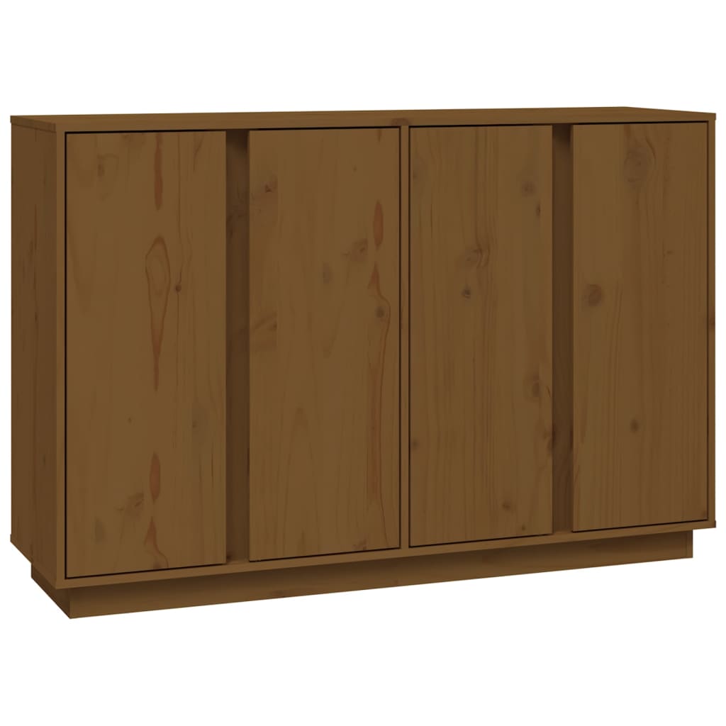 vidaXL Buffet Marron miel 120x35x80 cm Bois massif de pin