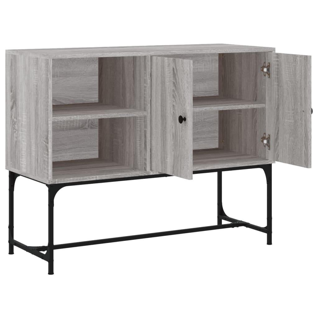 vidaXL Buffet sonoma gris 100x40x79,5 cm bois d'ingénierie