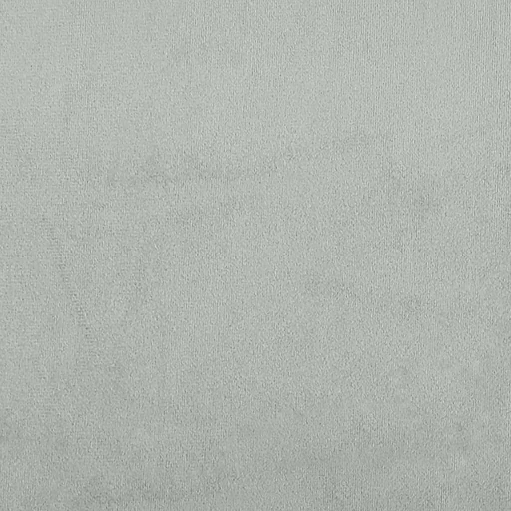 vidaXL Lit de jour avec matelas gris clair 80x200 cm velours