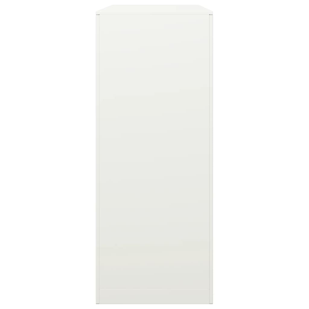 vidaXL Portant de bois de chauffage blanc 100x40x100 cm acier