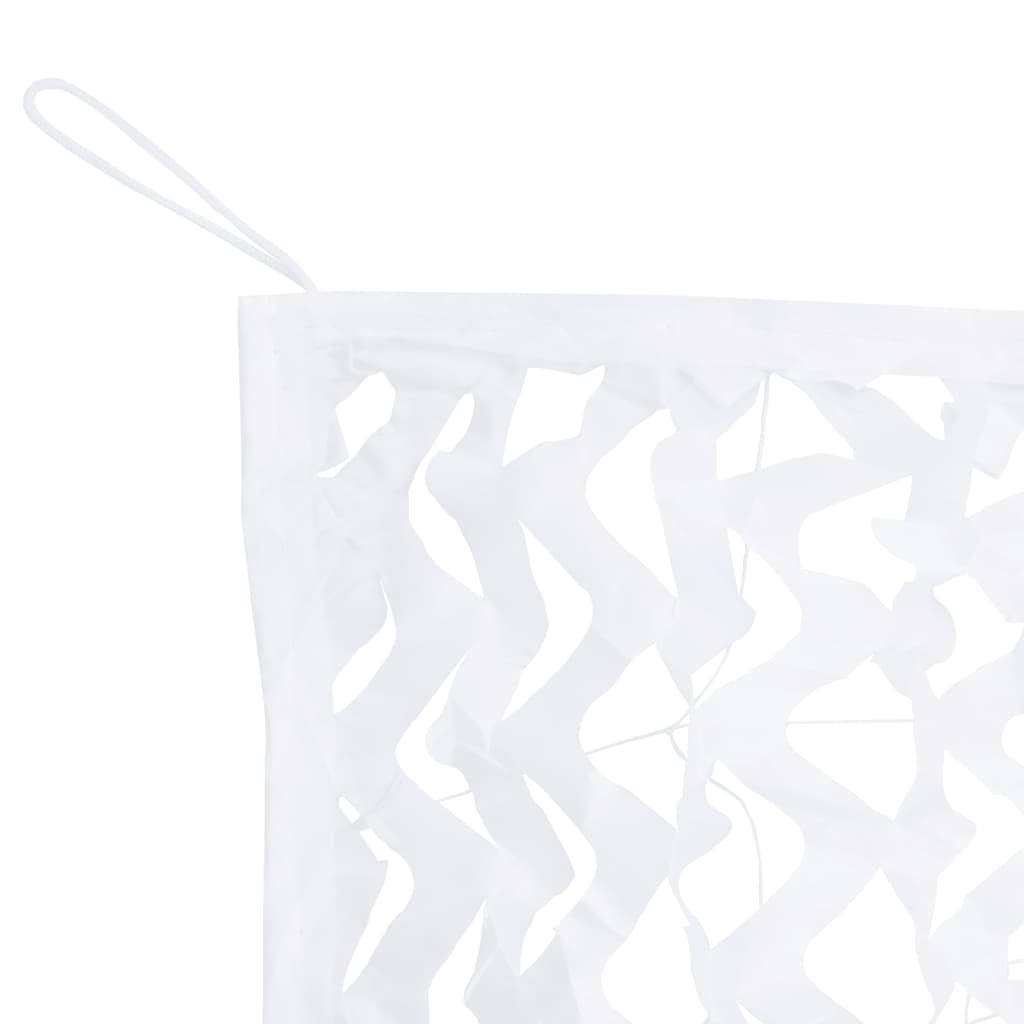 vidaXL Filet de camouflage avec sac de rangement 627x290 cm blanc