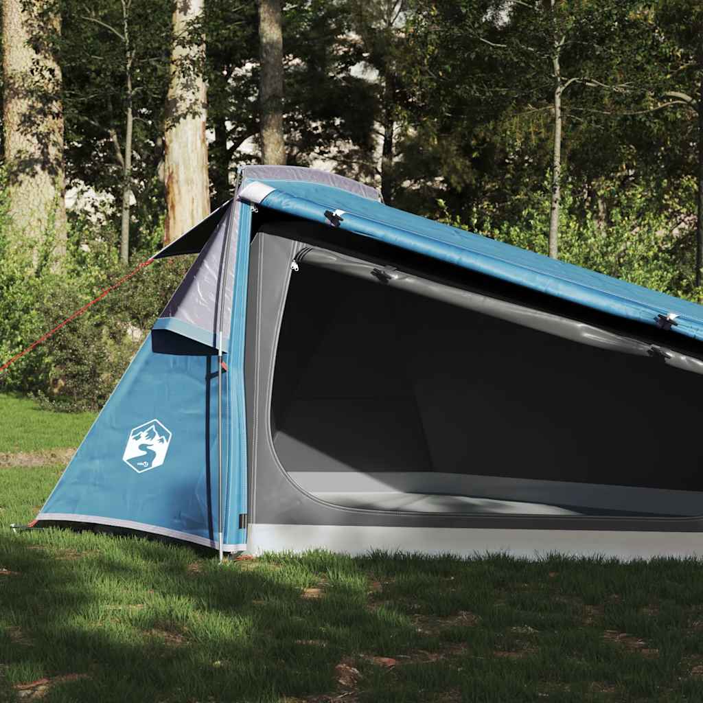 vidaXL Tente de camping tunnel 2 personnes bleu imperméable