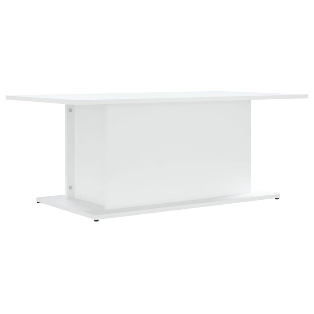 vidaXL Table basse Blanc 102x55,5x40 cm Aggloméré