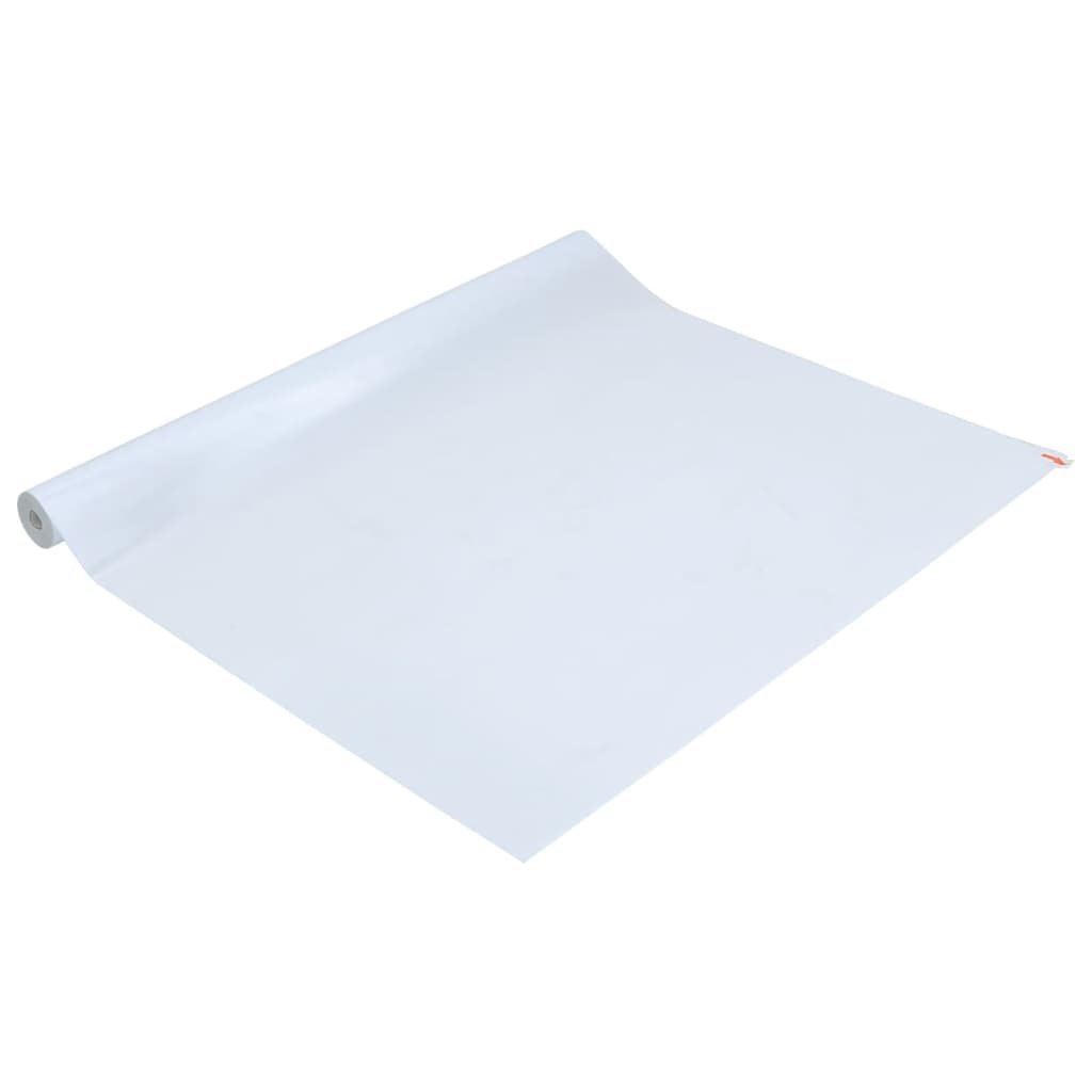 vidaXL Film de fenêtre statique dépoli blanc transparent 90x1000cm PVC