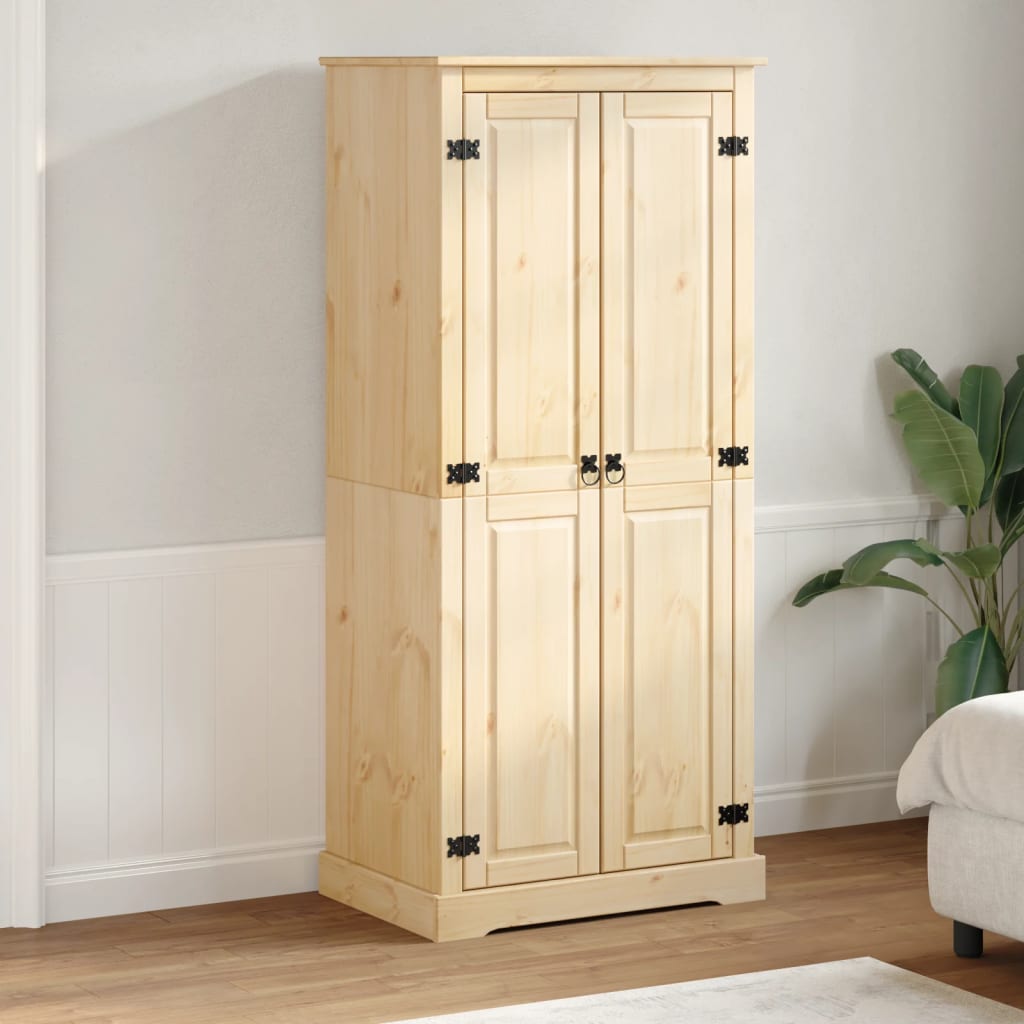 vidaXL Garde-robe Corona 76x50x170 cm bois de pin massif