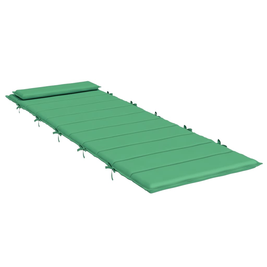 vidaXL Coussin de chaise longue vert 180x60x3 cm tissu oxford