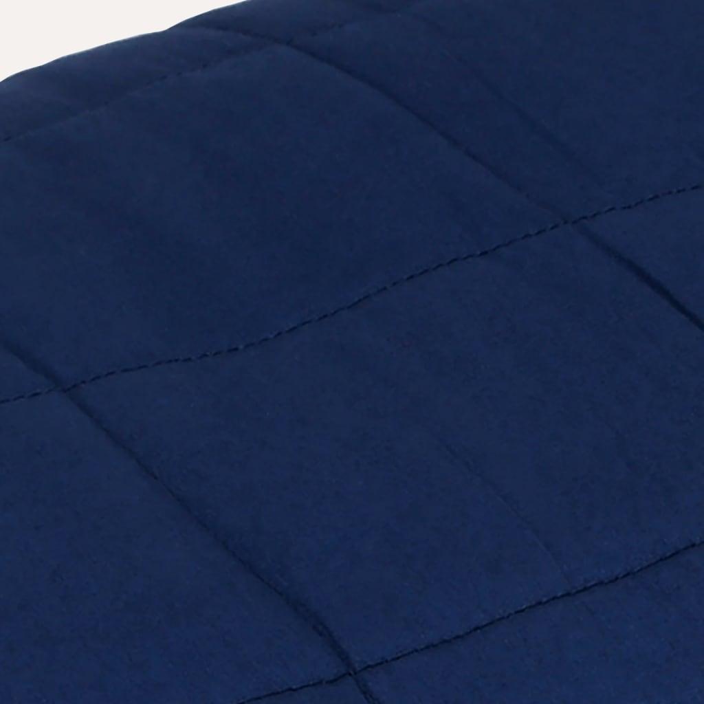 vidaXL Couverture lestée Bleu 155x220 cm 7 kg Tissu
