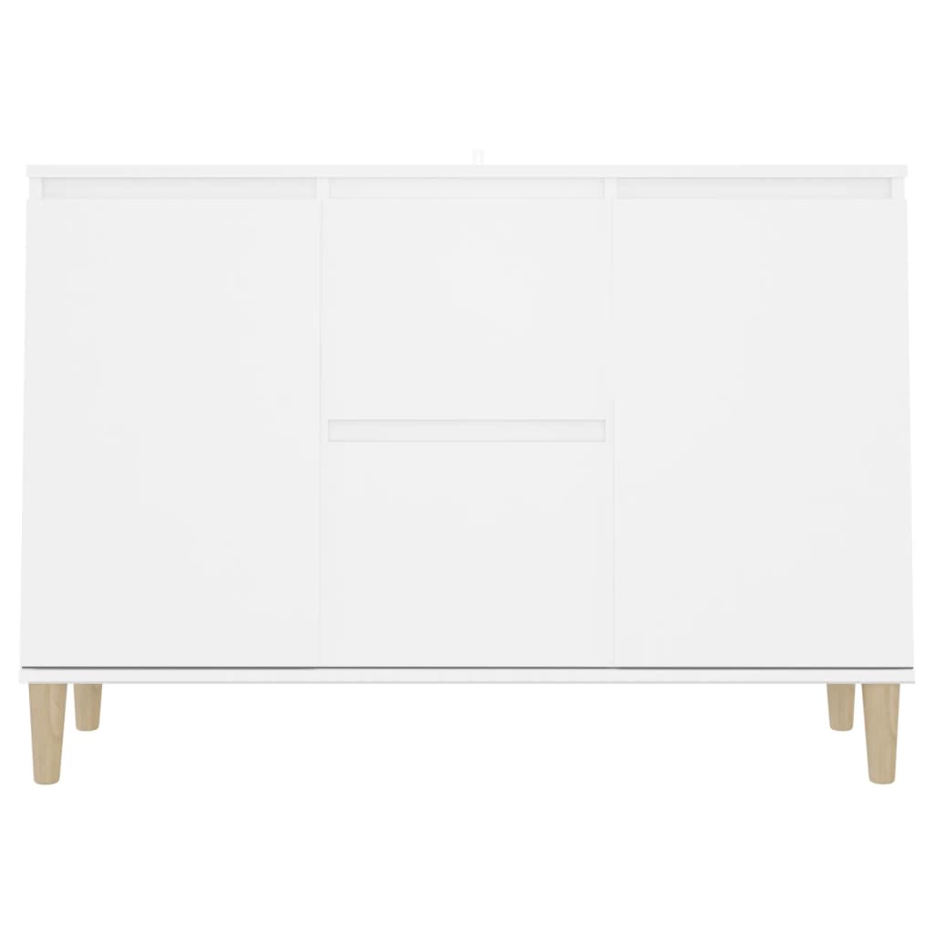 vidaXL Buffet blanc 101x35x70 cm bois d'ingénierie