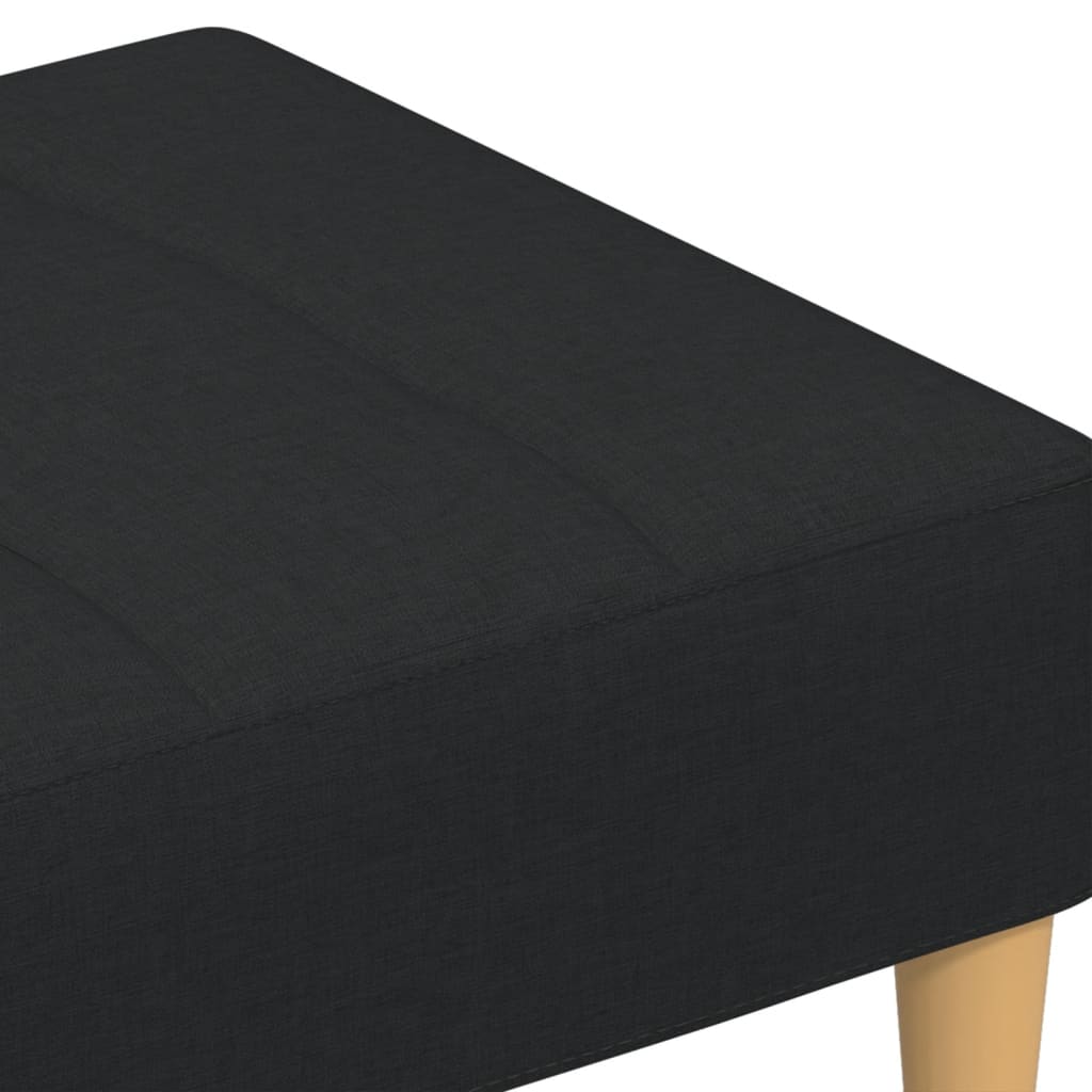 vidaXL Repose-pied noir 77x55x31 cm tissu