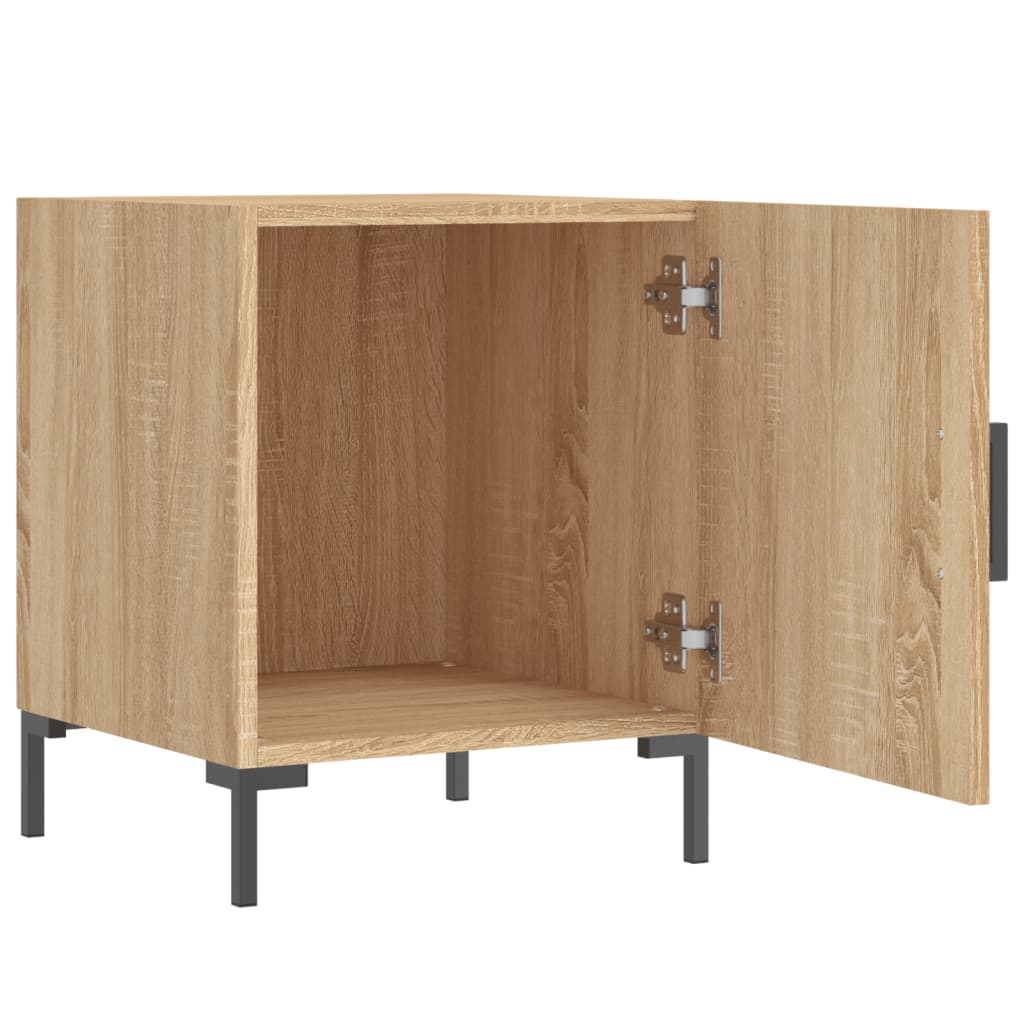 vidaXL Table de chevet chêne sonoma 40x40x50 cm bois d’ingénierie