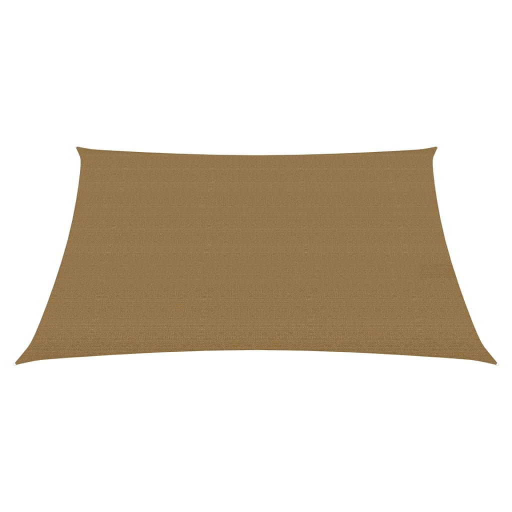 vidaXL Voile d'ombrage 160 g/m² Taupe 3x3 m PEHD