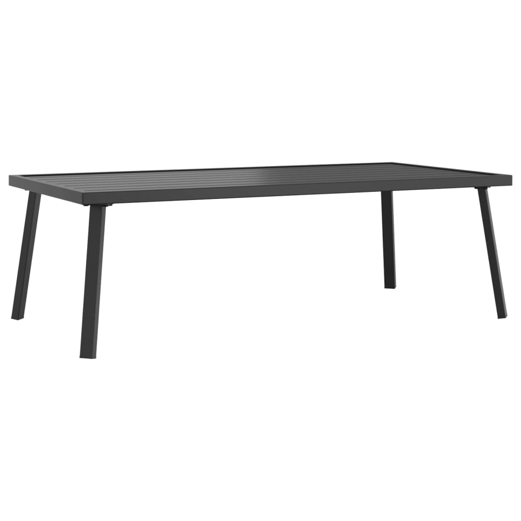 vidaXL Table basse de jardin anthracite 110x55x35 cm acier