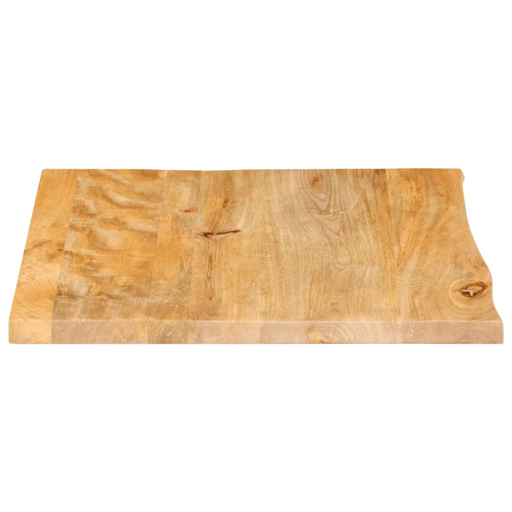 vidaXL Dessus de table à bord vivant 40x40x2,5 cm bois massif manguier