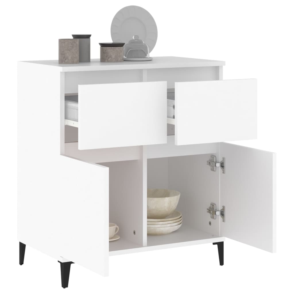 vidaXL Buffet Blanc 60x35x70 cm Bois d'ingénierie