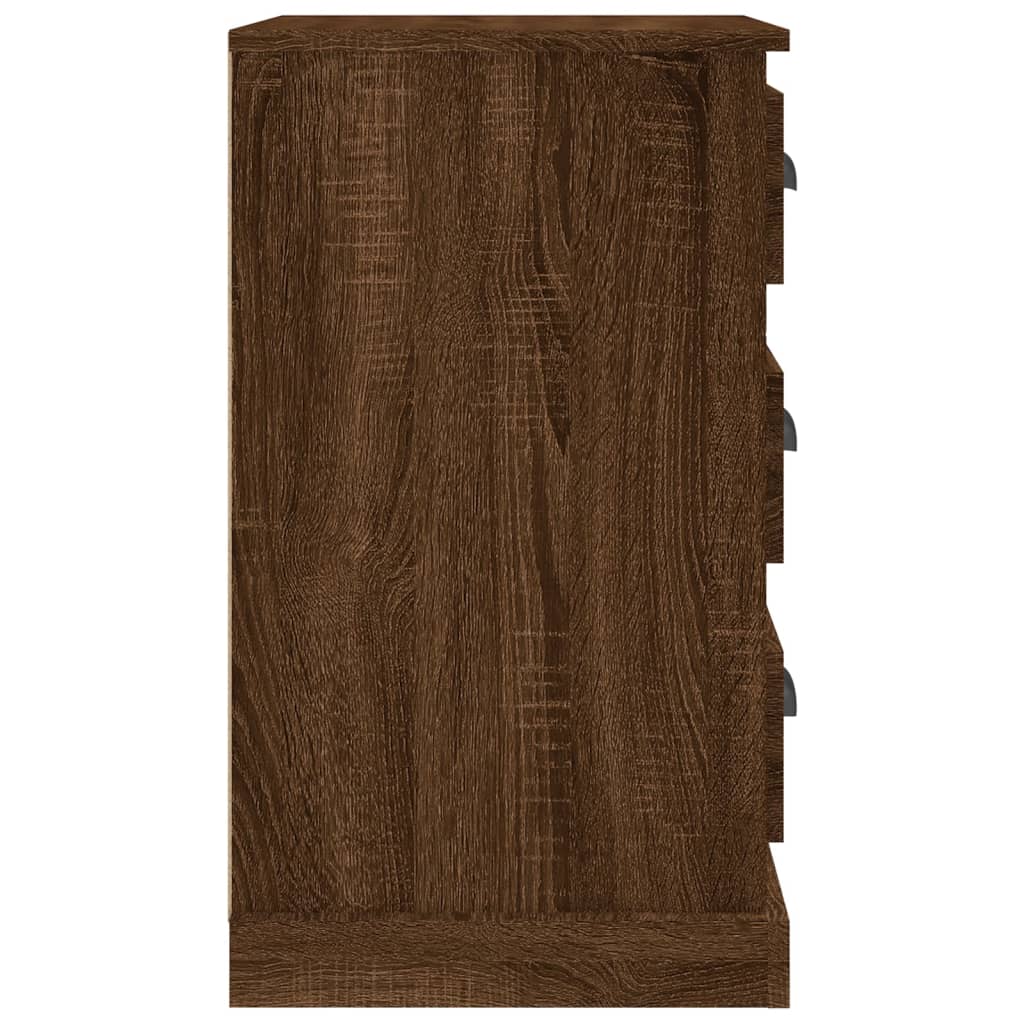 vidaXL Table de chevet chêne marron 39x39x67 cm bois d'ingénierie