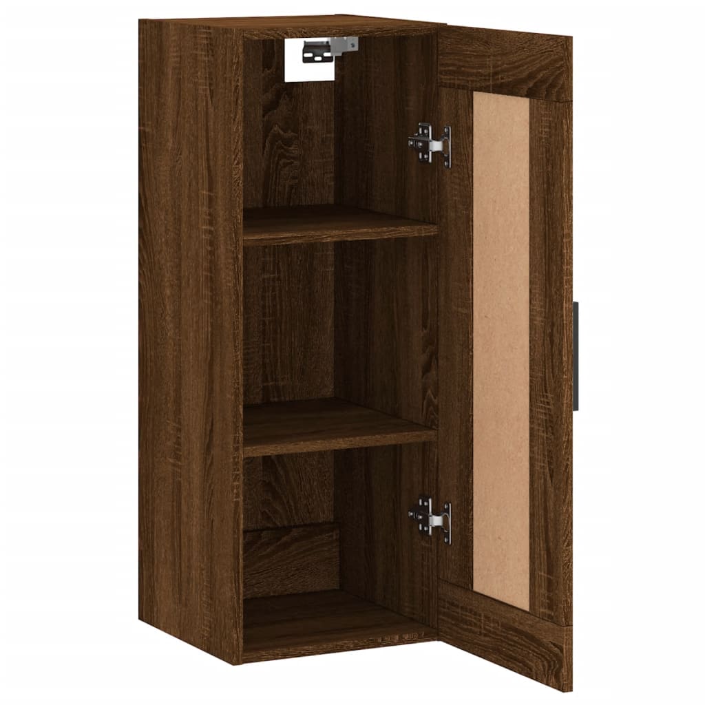 vidaXL Armoire murale chêne marron 34,5x34x90 cm bois d'ingénierie