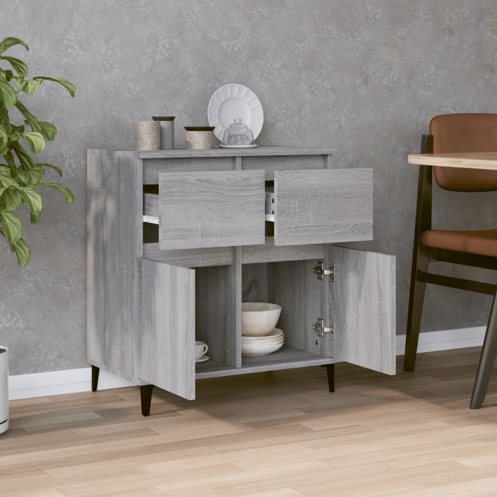 vidaXL Buffet Sonoma gris 60x35x70 cm Bois d'ingénierie