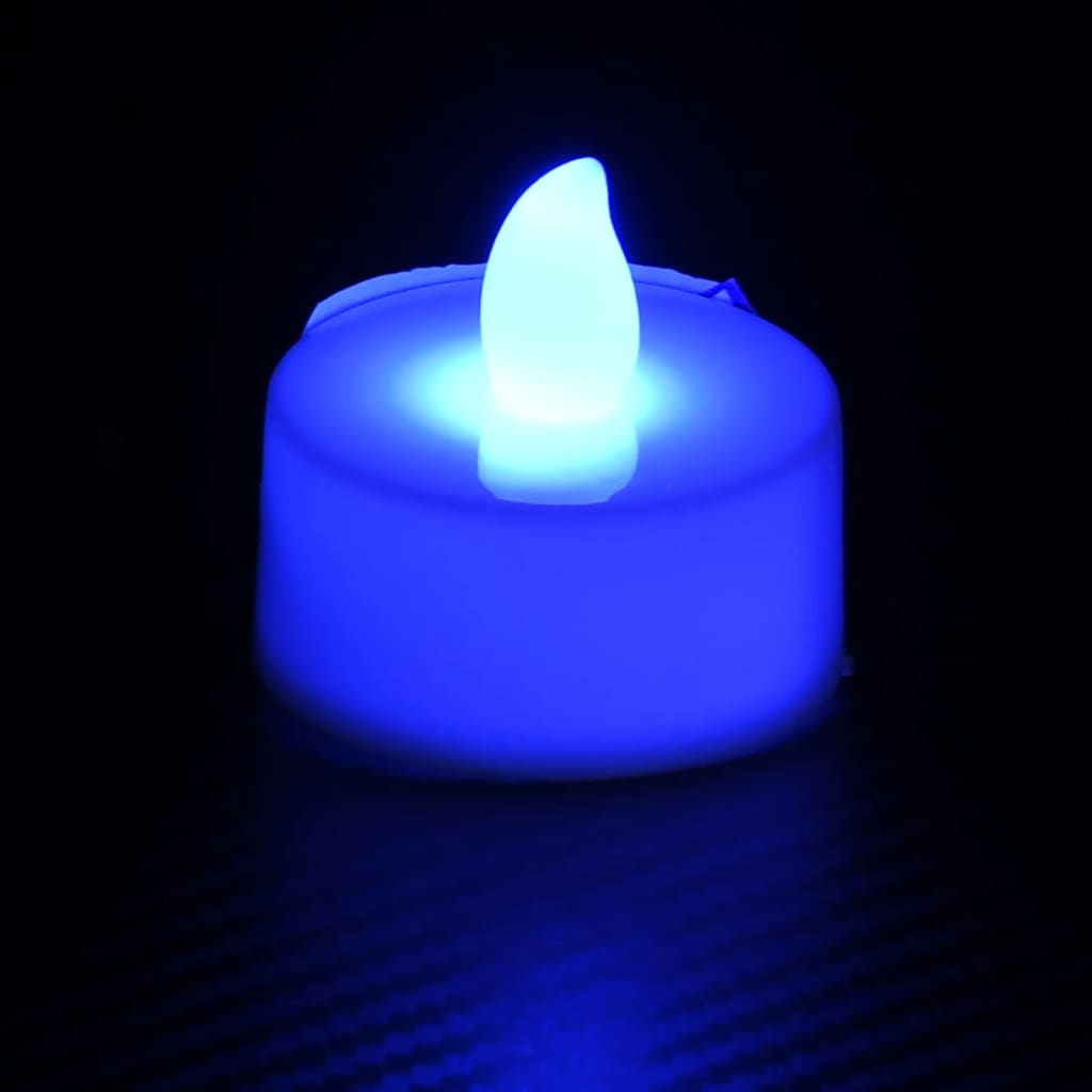 vidaXL Bougies électriques sans flamme à LED colorées 100 pcs