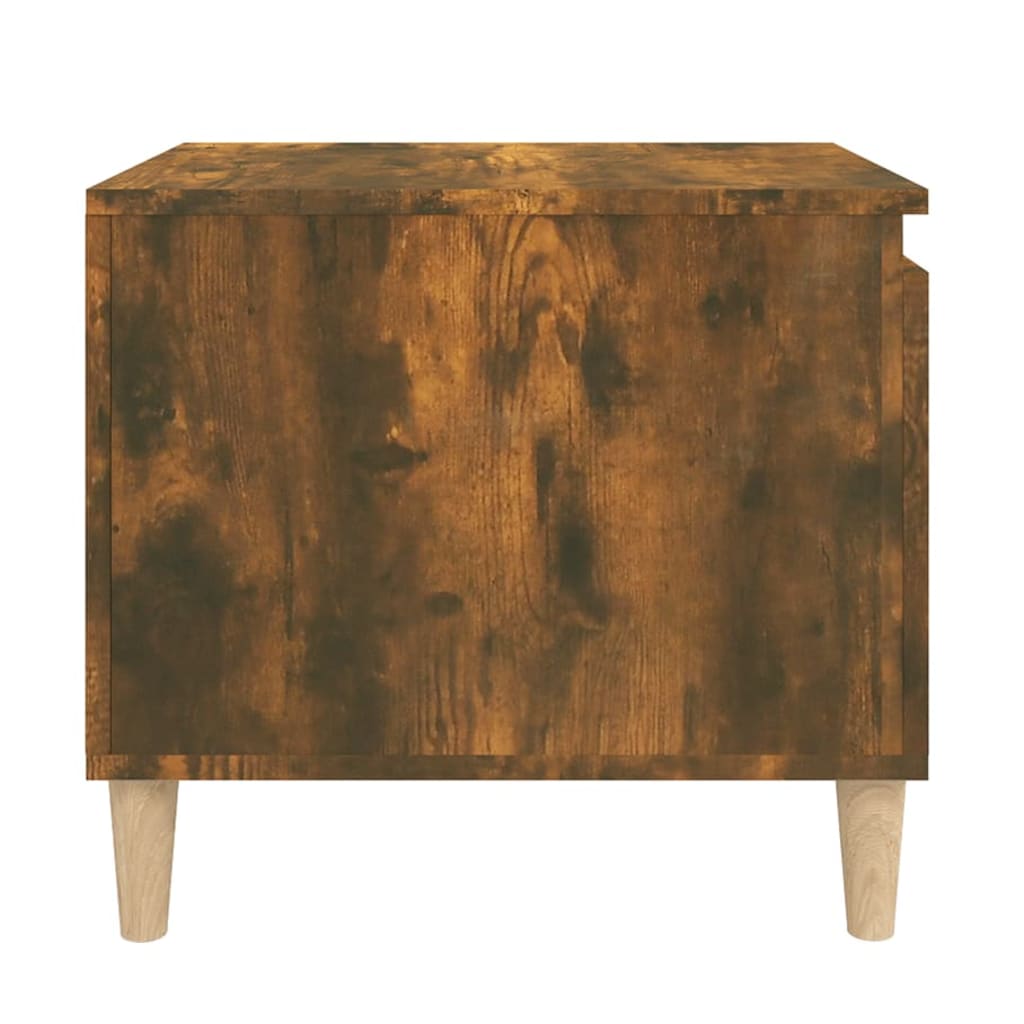 vidaXL Table basse Chêne fumé 100x50x45 cm Bois d'ingénierie