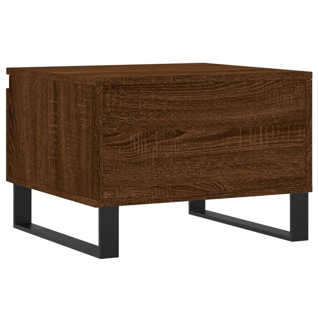 vidaXL Table basse chêne marron 50x46x35 cm bois d'ingénierie