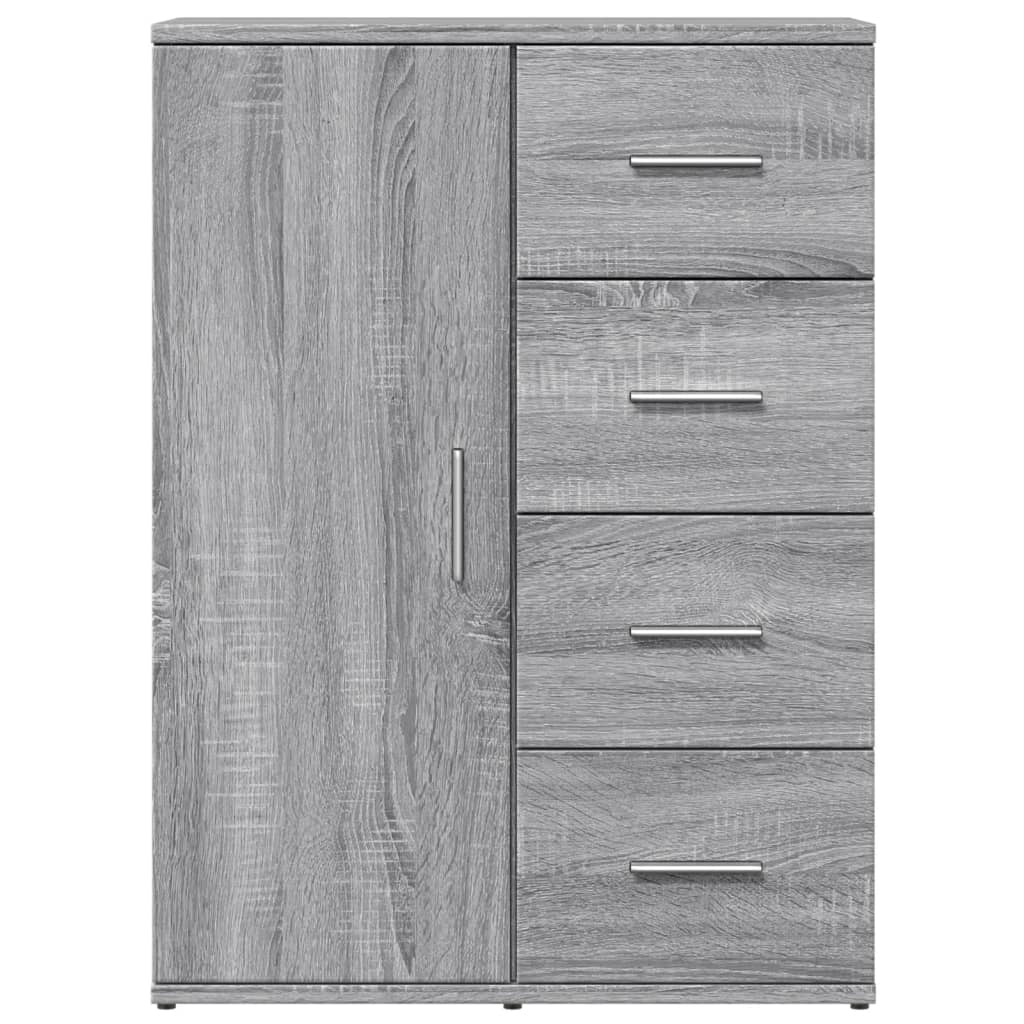 vidaXL Buffet sonoma gris 59x39x80 cm bois d'ingénierie