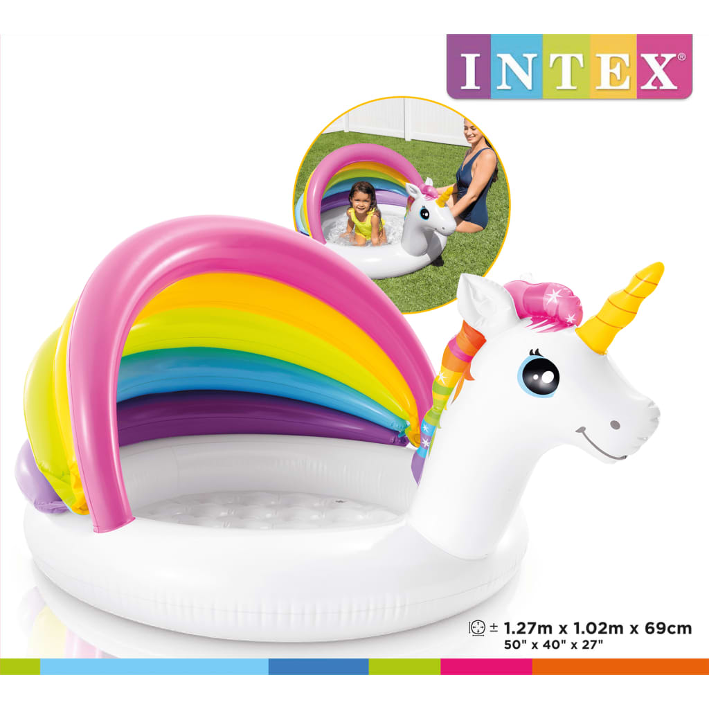 Intex Piscine pour bébé Unicorn 127x102x69 cm