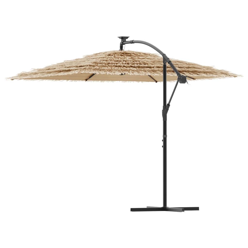 vidaXL Parasol de jardin avec mât en acier marron 246x246x230 cm