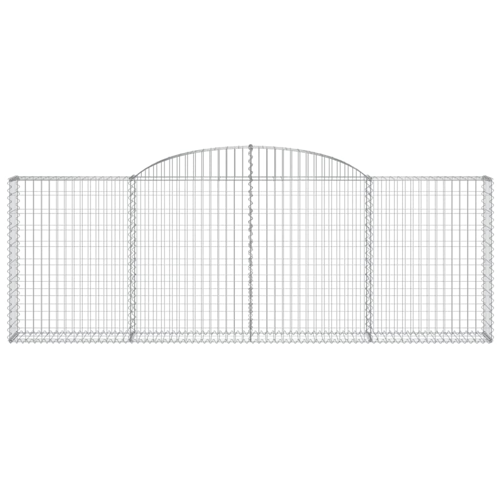 vidaXL Paniers à gabions arqués 13 pcs 300x30x100/120 cm fer galvanisé