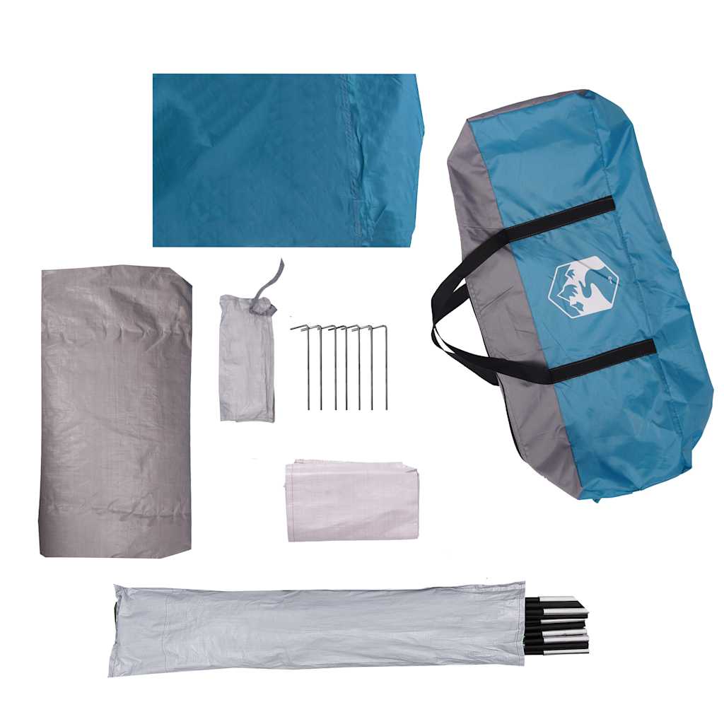 vidaXL Tente de camping à dôme 2 personnes bleu imperméable