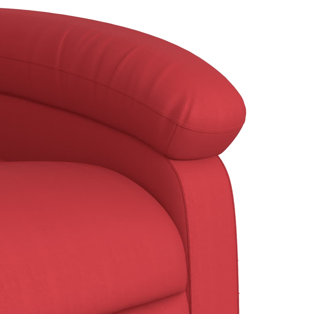 vidaXL Fauteuil inclinable Rouge Similicuir