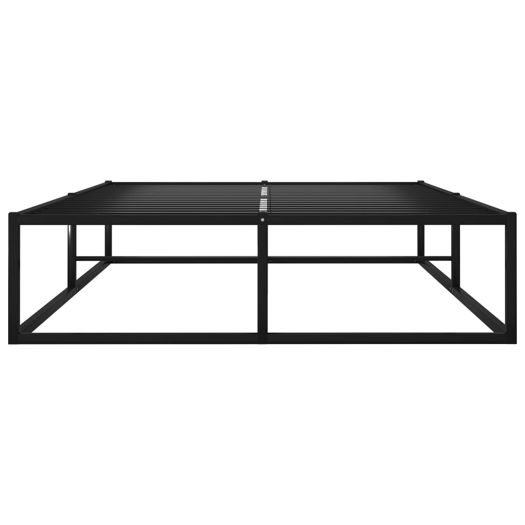 vidaXL Cadre de lit sans matelas noir métal 120x200 cm