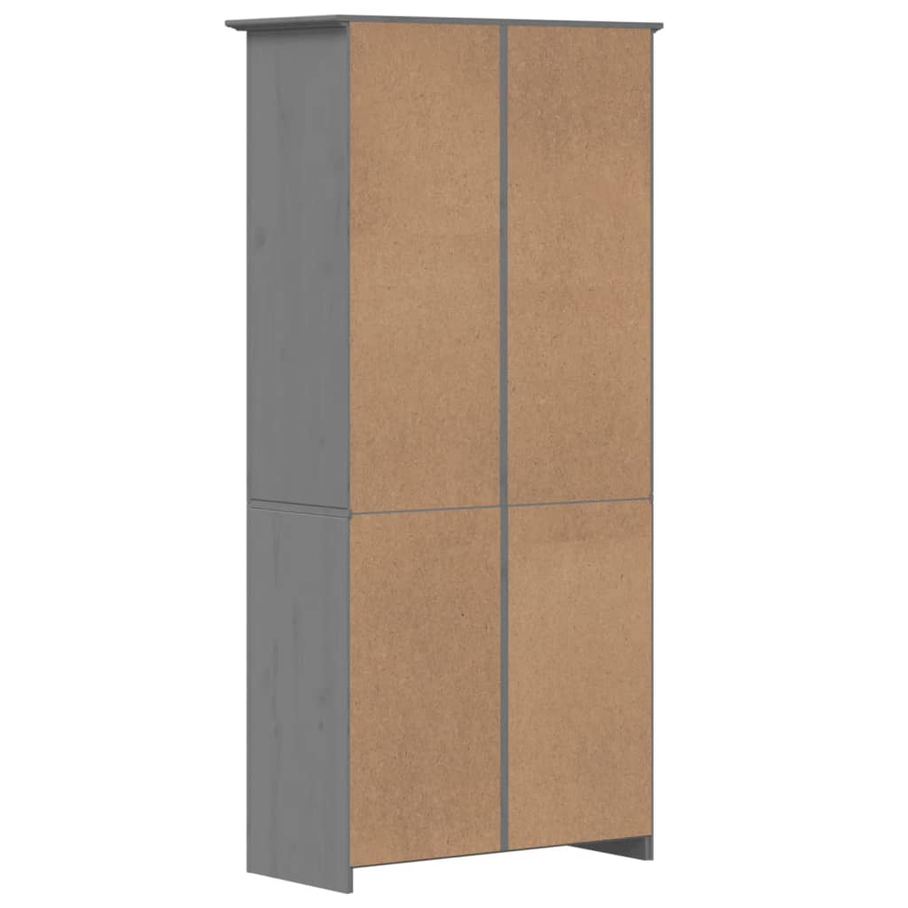 vidaXL Bibliothèque BODO gris 82x40x173 cm bois de pin massif