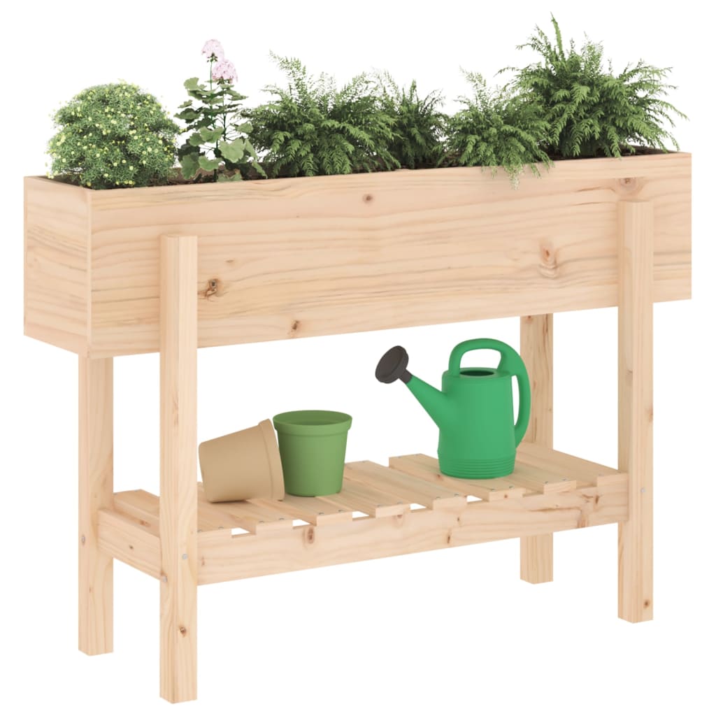 vidaXL Lit surélevé de jardin 101x30x69 cm bois de pin massif