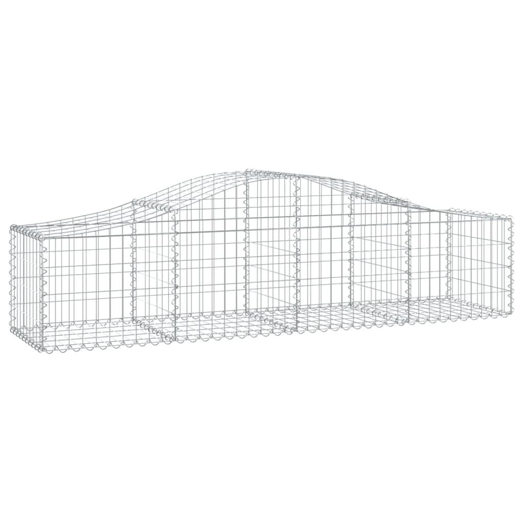 vidaXL Paniers à gabions arqués 8 pcs 200x50x40/60 cm fer galvanisé