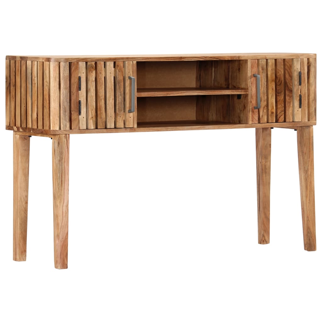 vidaXL Table console 120 x 35 x 76 cm Bois d'acacia massif