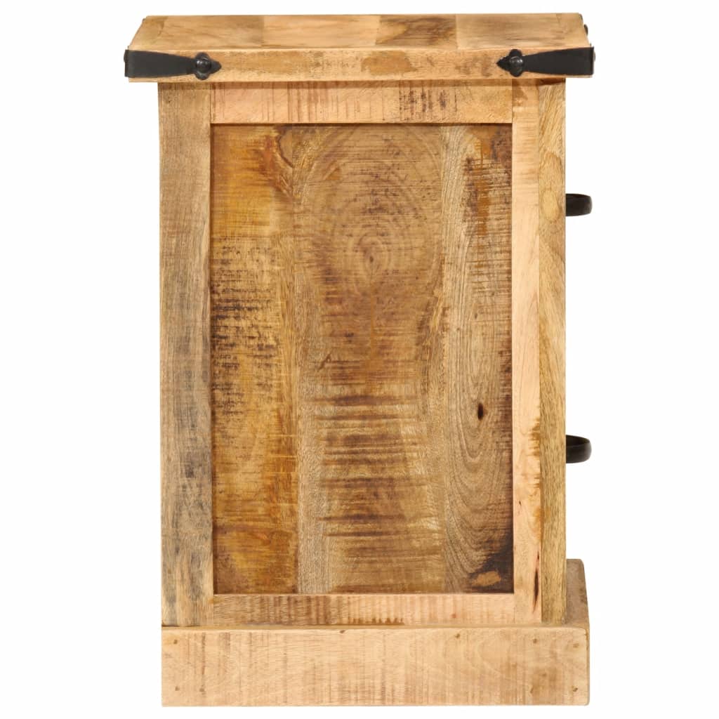 vidaXL Table de chevet 40x35x50 cm bois de manguier massif