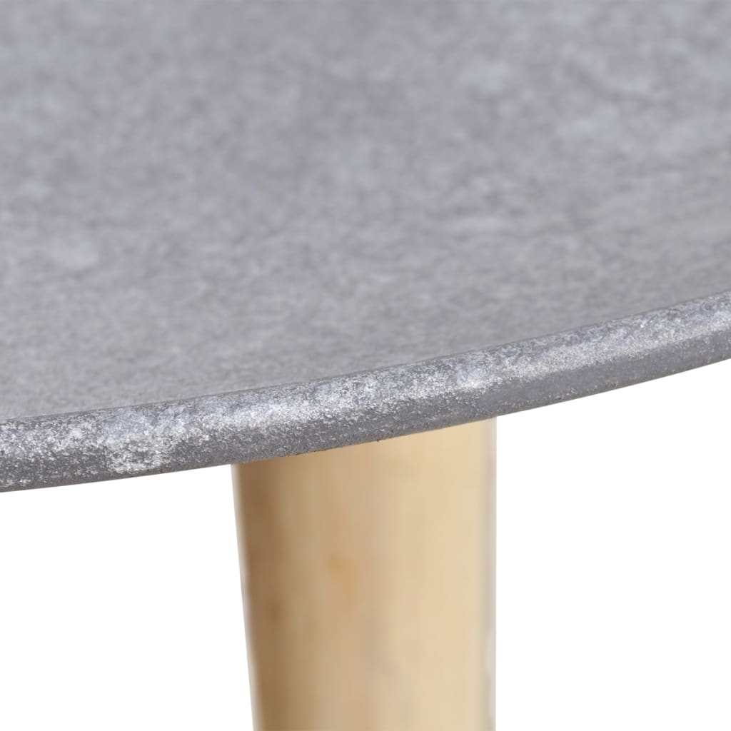 vidaXL Table basse 2 pcs 55 cm et 44 cm Gris cement