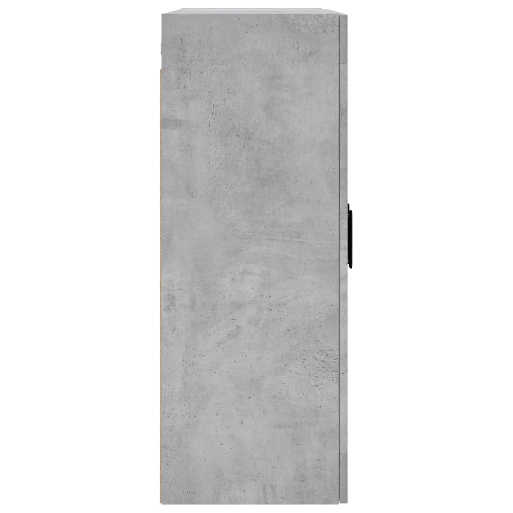 vidaXL Armoires murales 2 pcs gris béton bois d'ingénierie