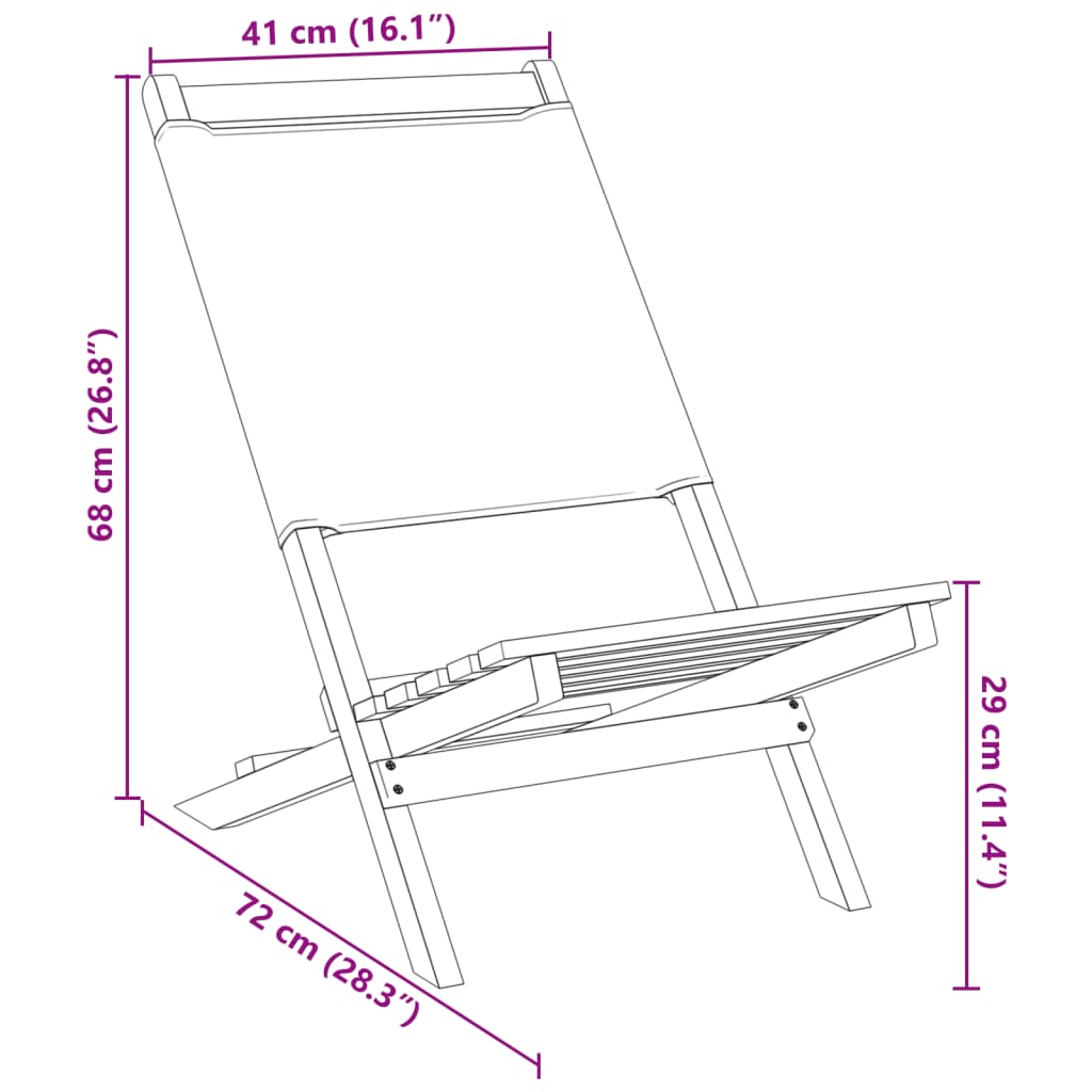 vidaXL Chaises de jardin lot de 2 blanc crème bois acacia massif tissu