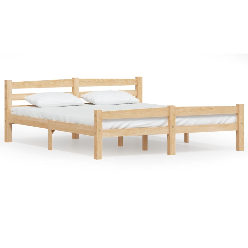 vidaXL Cadre de lit sans matelas bois massif de pin 160x200 cm